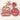 red silicone table set